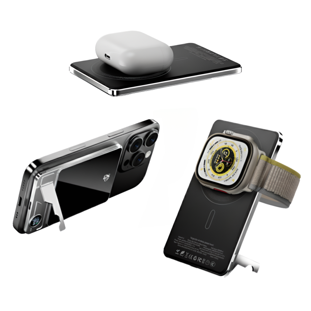 루비크 초슬림 초경량 맥세이프 보조배터리 고속 무선 3 in 1 애플워치 에어팟 충전 0.8cm 46,900원