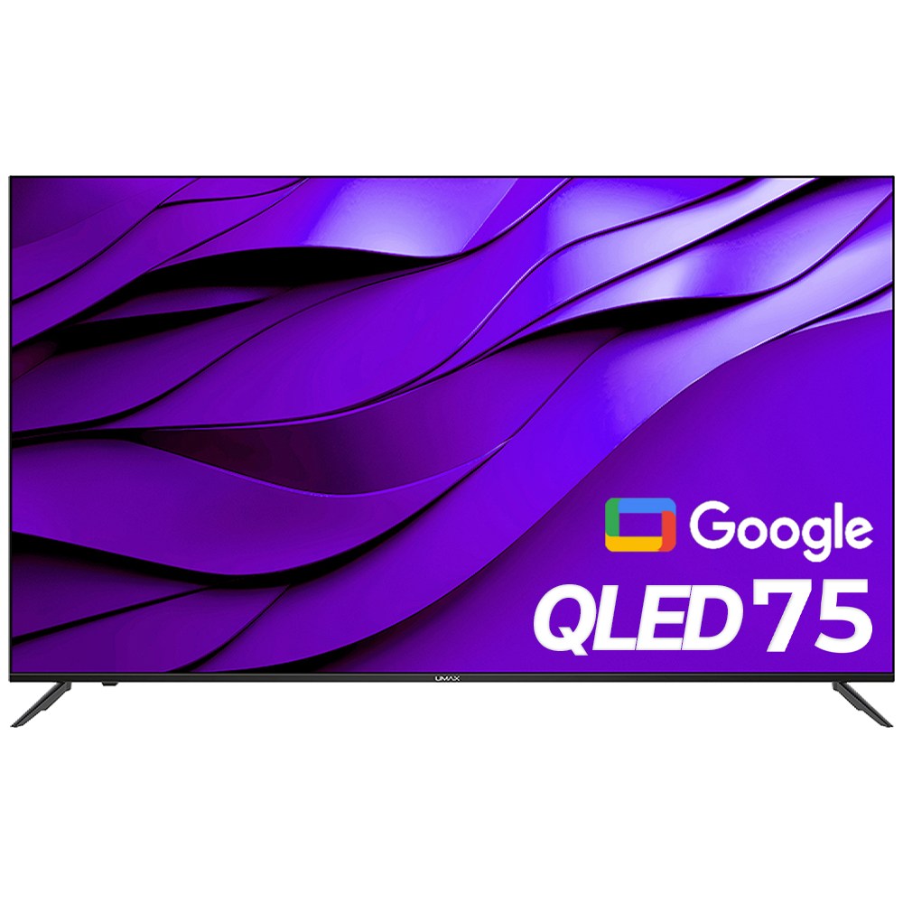 유맥스 AI75G QLED 190cm(75인치) 구글5.0 UHD 4K 스마트 TV 무료방문설치- 중소기업 대형TV 벽걸이겸용, Ai75G, 방문설치, 스탠드형, 190cm(75인치) 869,000원