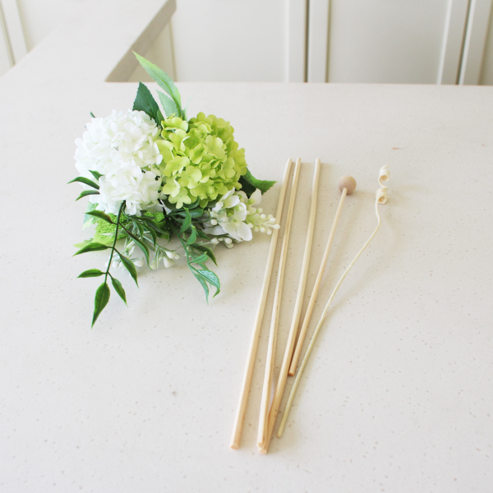 모리앤 그린목수국 플라워 디퓨저 리드 세트, 혼합색상, 1세트, 6개 7,810원