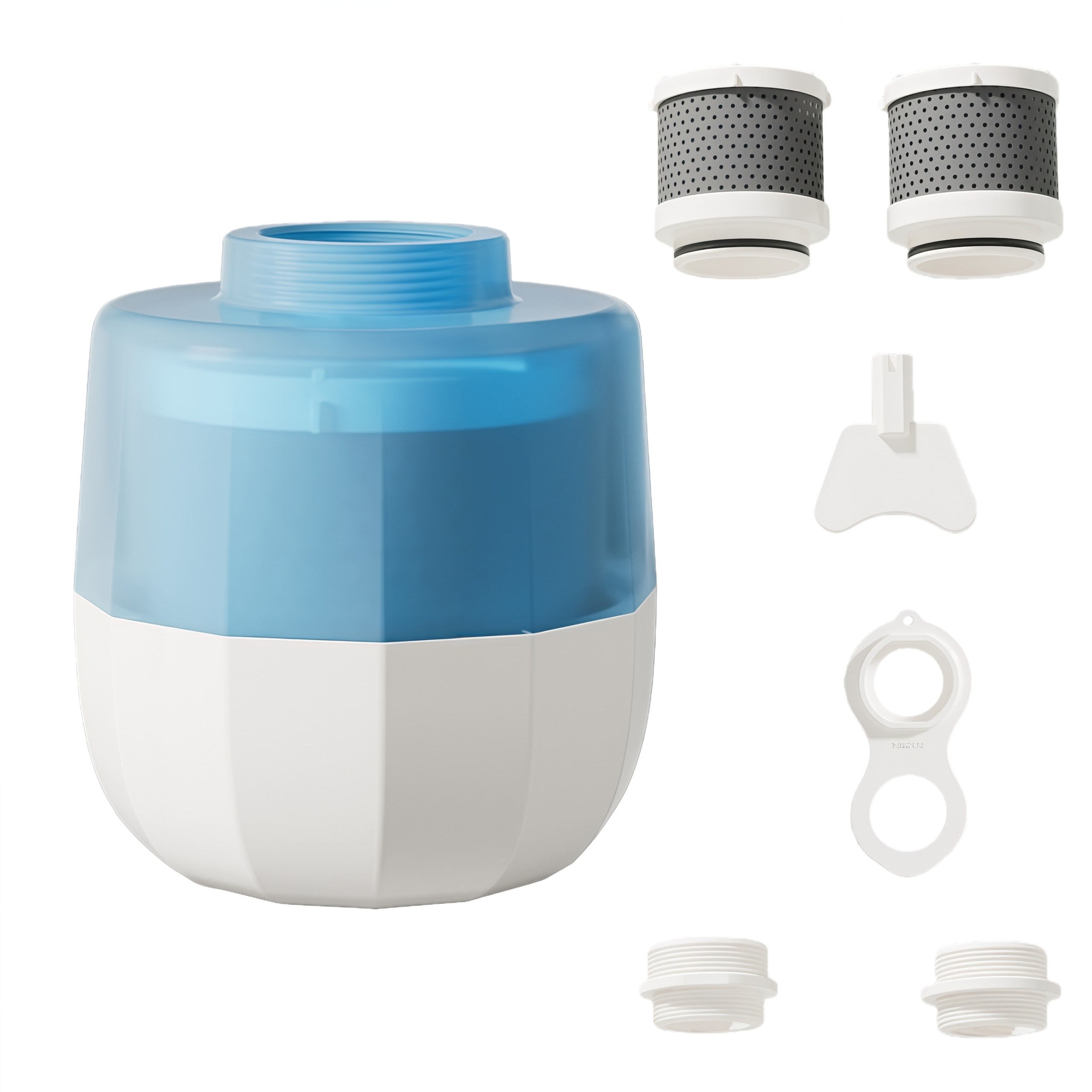 고급 세면대 필터 수도꼭지 + 활성탄 교체 필터 2개, 1세트, 무미, 1개 23,890원