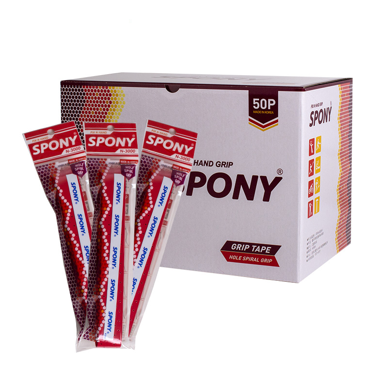 스포니 배드민턴 소프트핏 홀스파이럴그립 N-3000, 레드, 50개 56,500원