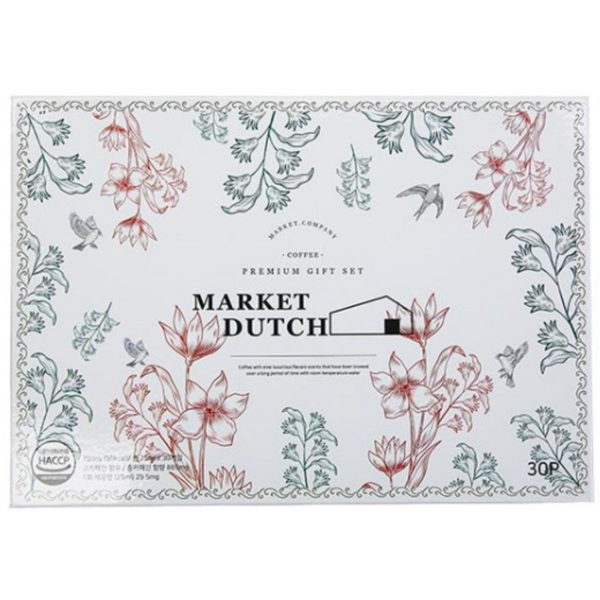 마켓더치 스틱 설 선물세트 디카페인 더치커피 콜드브루원액 설날 명절 [HACCP /스페셜티원두], 1세트, 30개입, 25ml 38,800원