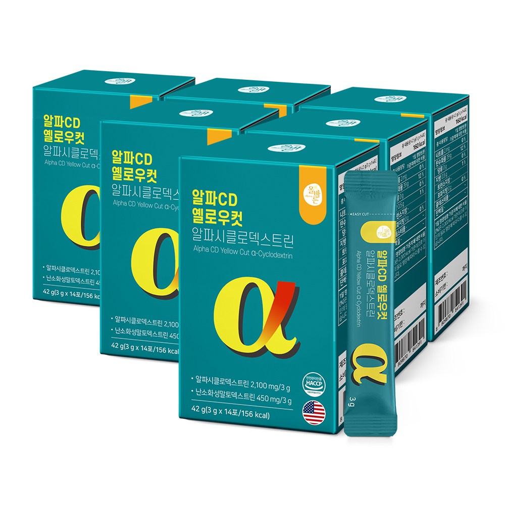 알파CD 옐로우컷 알파시클로덱스트린, 6박스, 42g 25,900원