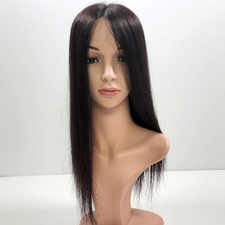 인모 수제가발 정수리커버 긴머리가발 두피표현(15x17)30cm,40cm,52cm, 1개, 긴머리(15x17)30cm-자연검정 490,000원