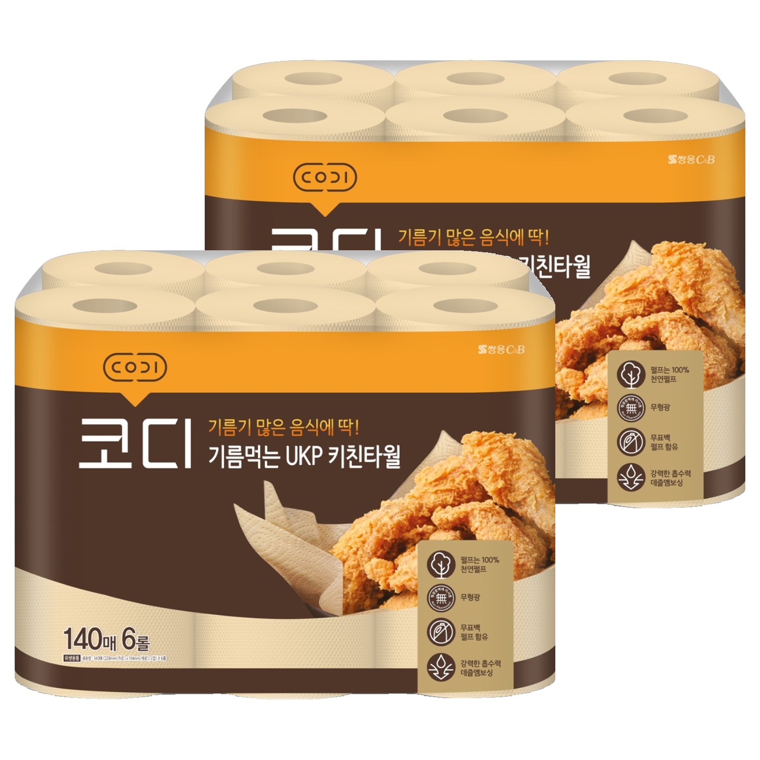 코디 기름먹는 UKP 천연펄프 키친타올 10,900원