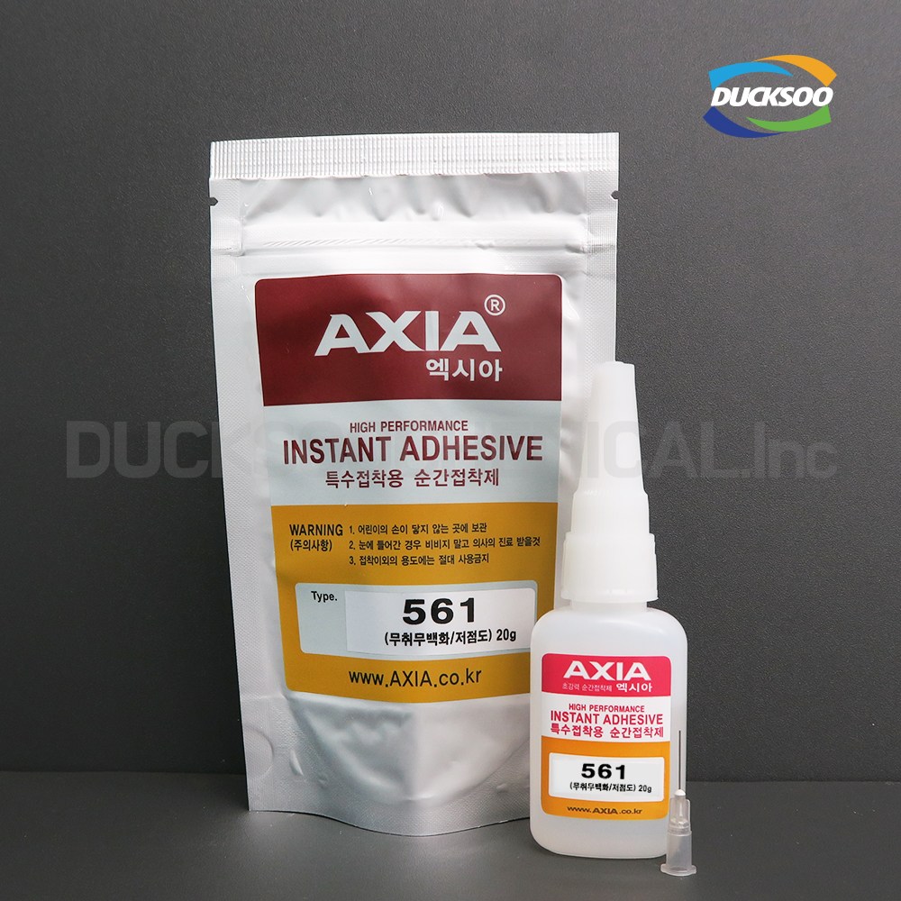 K_엑시아 무취 무백화 순간접착제 AXIA 561_20g 산업용, 1개 13,000원