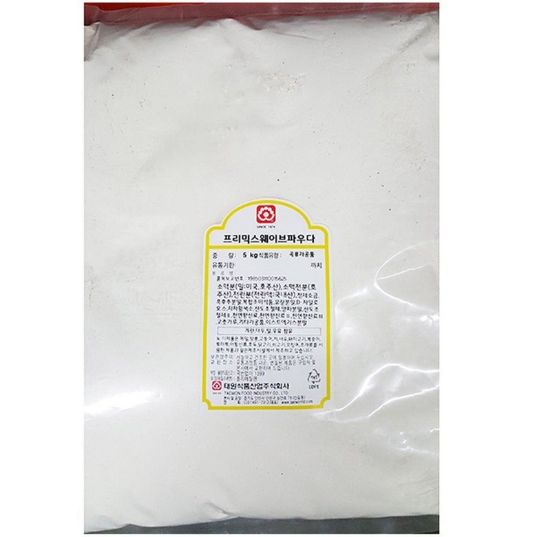 태원 [태원식품산업] 프리믹스 웨이브파우더 (태원 5K) 37,400원