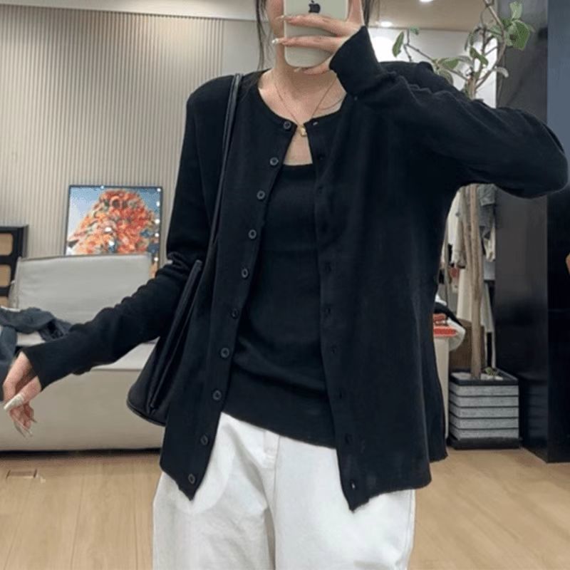 COSYEVNO  여성 투피스 추동 빅사이즈 캐주얼 슬림 가디건+나시 투피스 CXJtz-15 28,680원