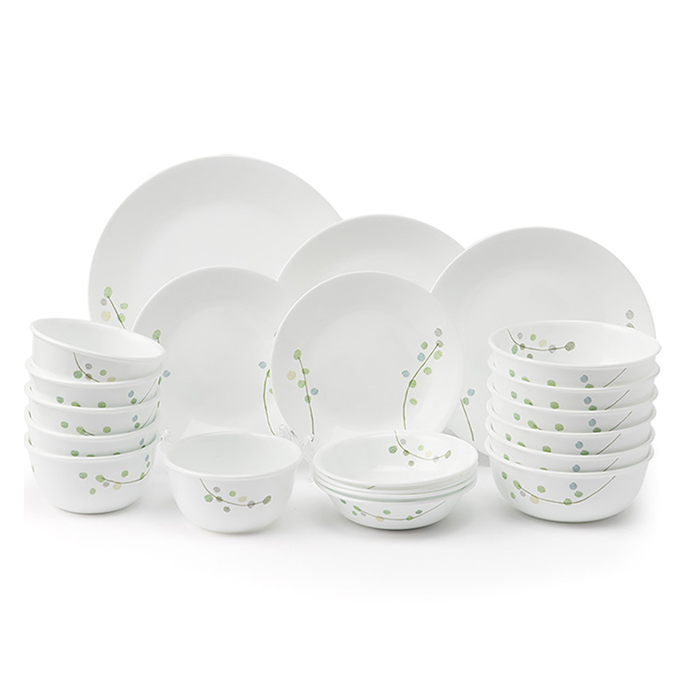 코렐 그린딜라이트 6인 한국형 베이직 식기 세트 21p 176,560원