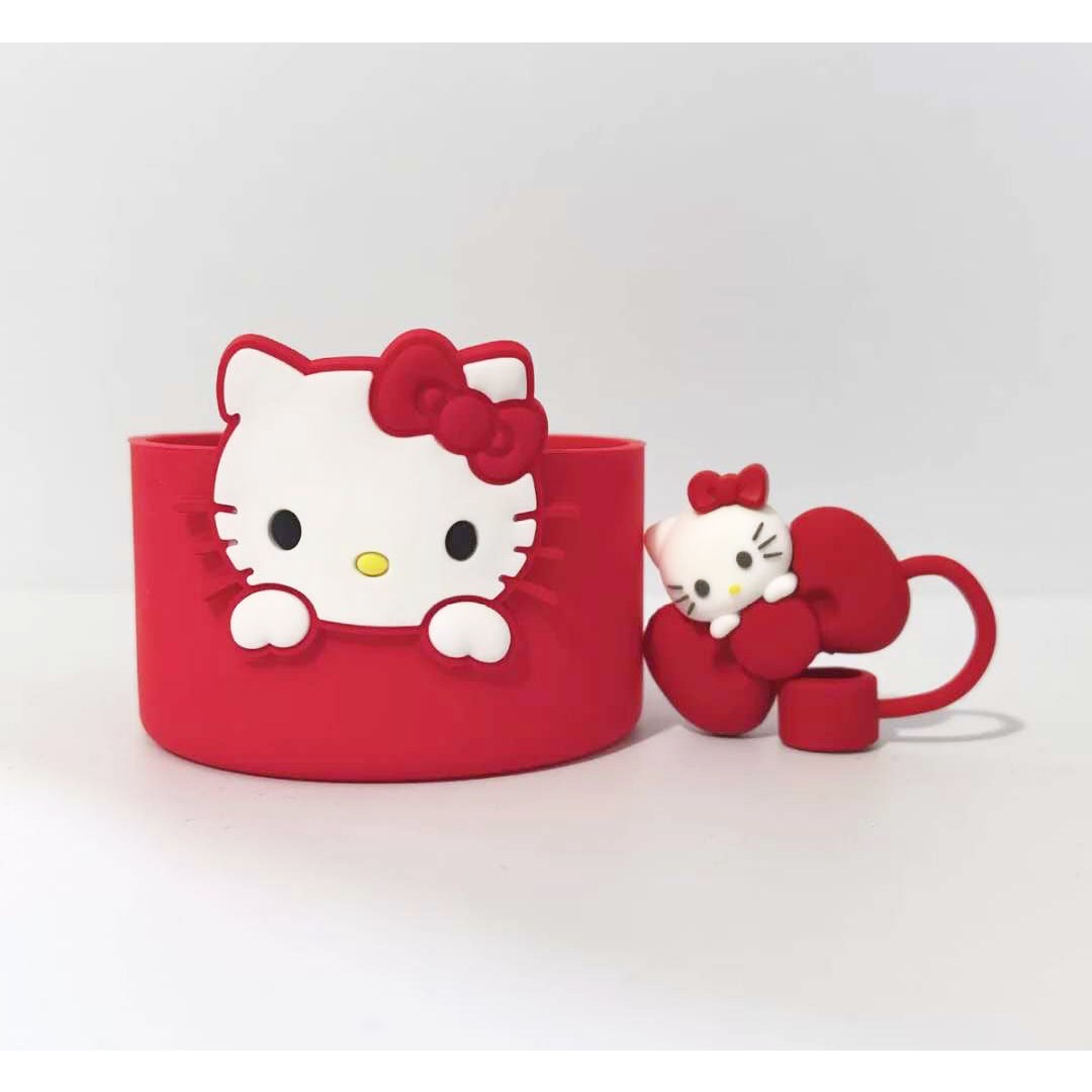 샤샤리사 헬로키티 캐릭터 스탠리 텀블러 호환 빨대마개 실리콘 바닥커버 슬리브 9,800원