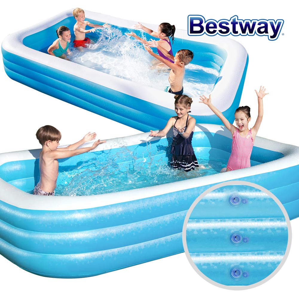 베스트웨이 고급사각 물놀이 에어 풀장 BW 54005, 블루, 1개 59,800원