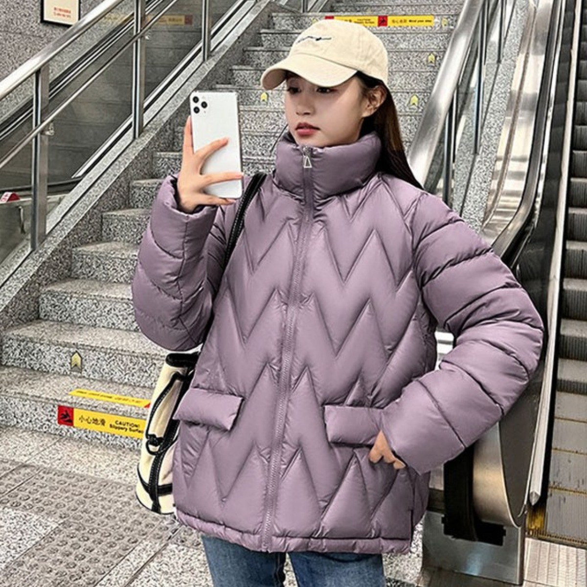 루미나D 여성 겨울 데일리 숏패딩 가을 퀼팅 경량 잠바 점퍼 50,320원