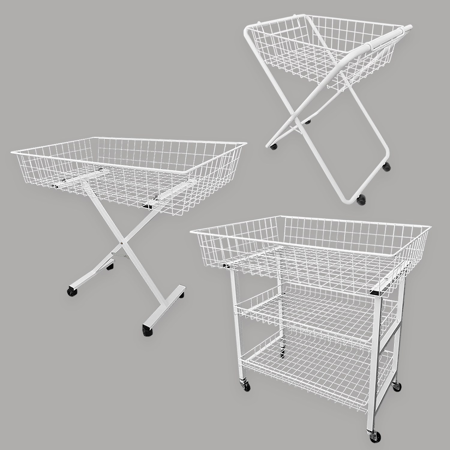 [매대인] 바구니 매대 모음전 진열대 매대 진열대 마트 옷가게 수납 행사 상품 판매 가판대 /HS-028/HS-171/HS-177, X소형바구니 매대 HS-177, 현재가 79,750원