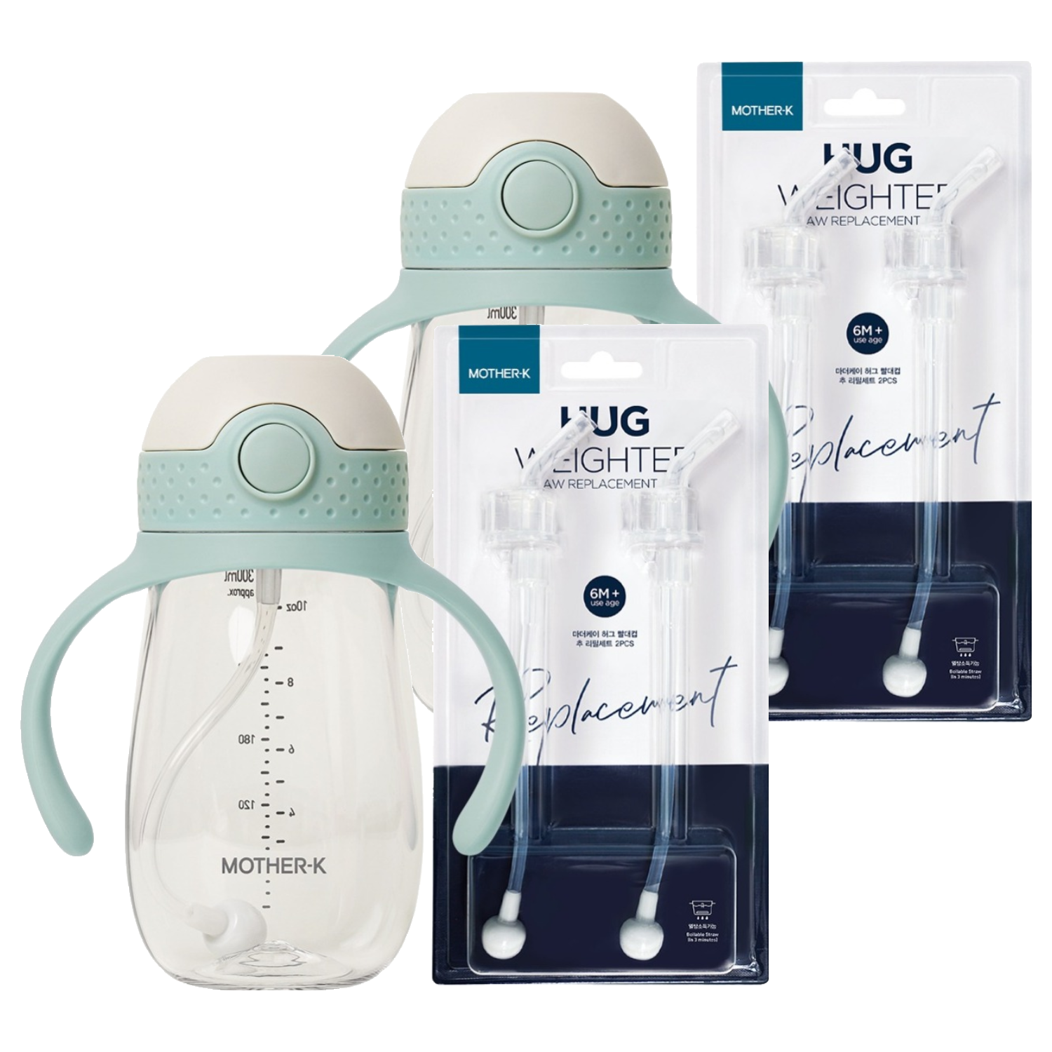 마더케이 유아용 허그 추 빨대컵 + 추 빨대 리필 2p 세트 43,560원