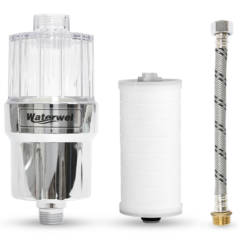 워터웰 세면대필터 세면대하부필터 PF-300 New. 수돗물 정수필터, 1개, PF-300(메탈)+원홀호스 27,900원