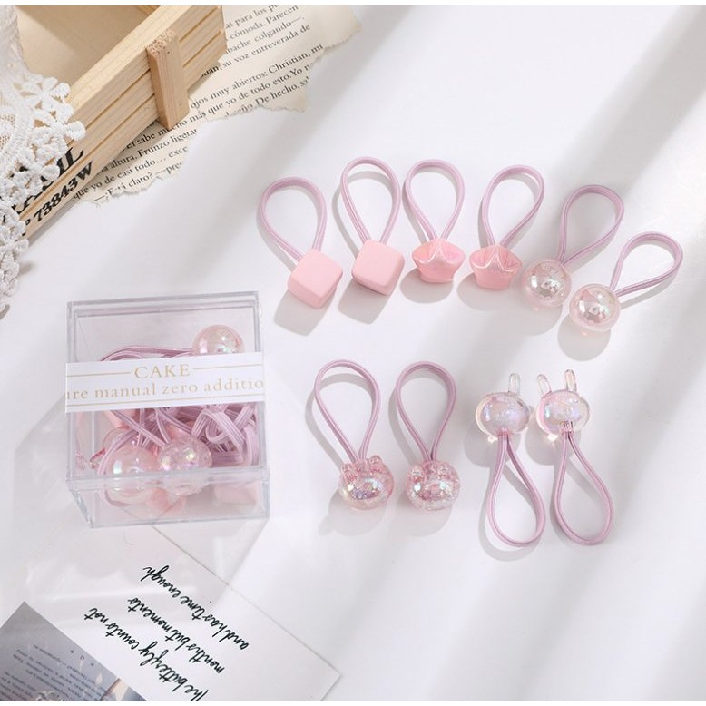 여아머리방울 머리끈10개세트 방울 머리고무줄 하트 귀여운 깜찍한 공주 여아선물 머리방울끈 어린이집선물 유치원선물 7,400원