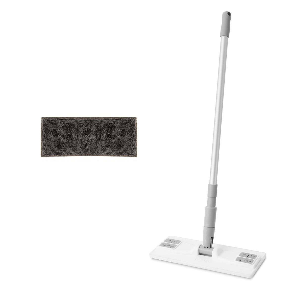 에이클린 세 가지 사이즈 소형(25cm),중형(40cm),대형(60cm) 두 가지색상(그레이,코랄핑크)청소밀대걸레+회색루프패드, 1세트 12,900원