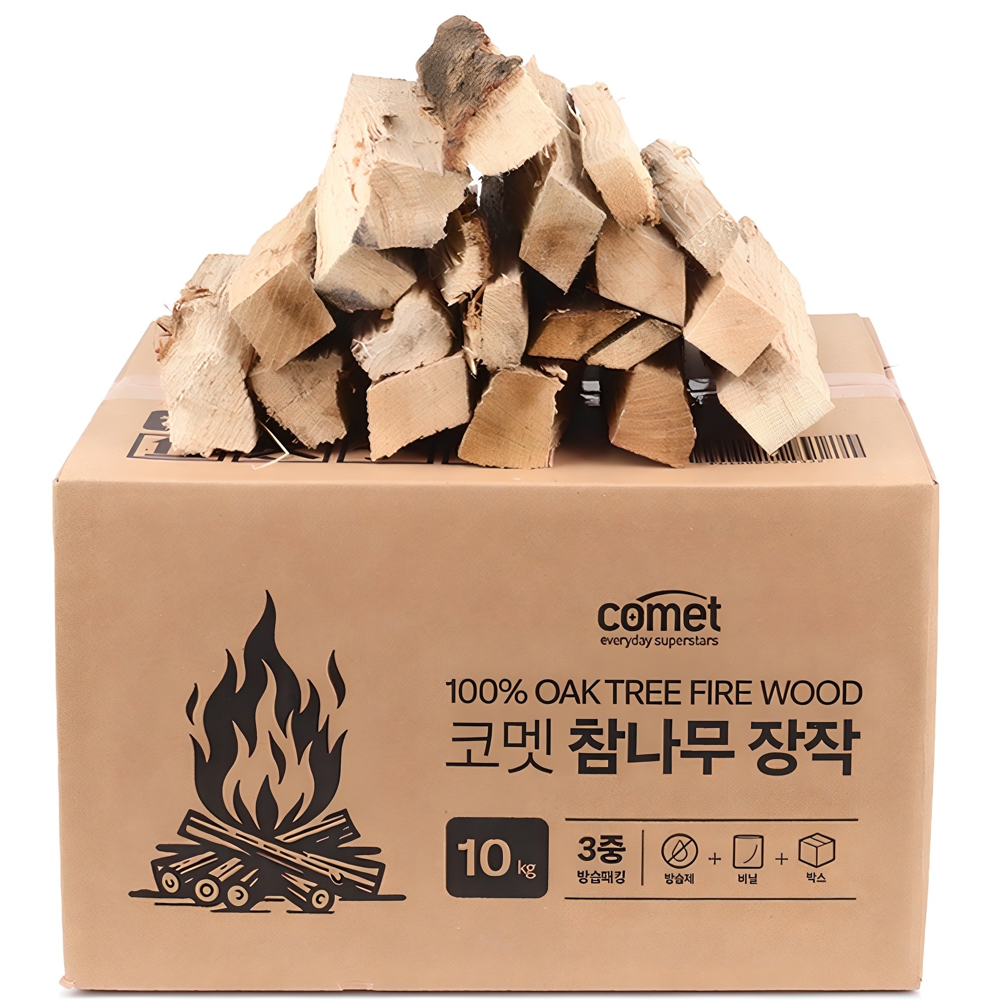 코멧 3중 방습 국산 참나무 장작 10,890원