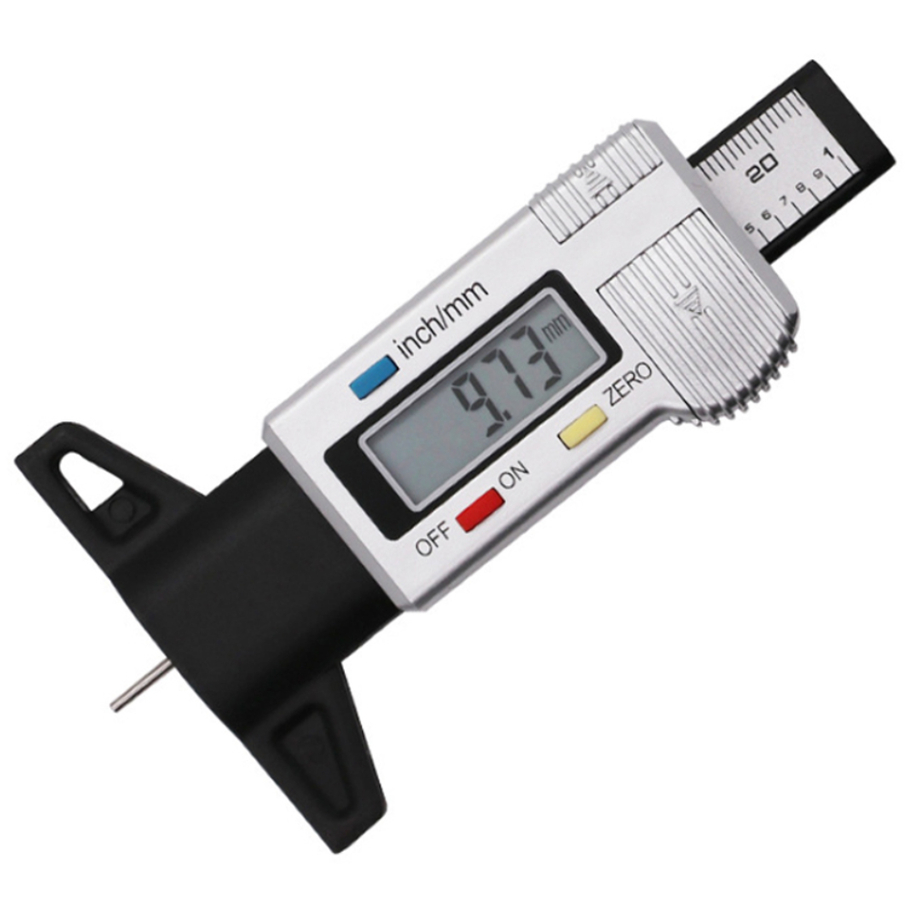 Digital 타이어마모게이지 타이어 깊이 게이지 두께 측정 홈 교환 수명측정, 실버, 1개 7,950원