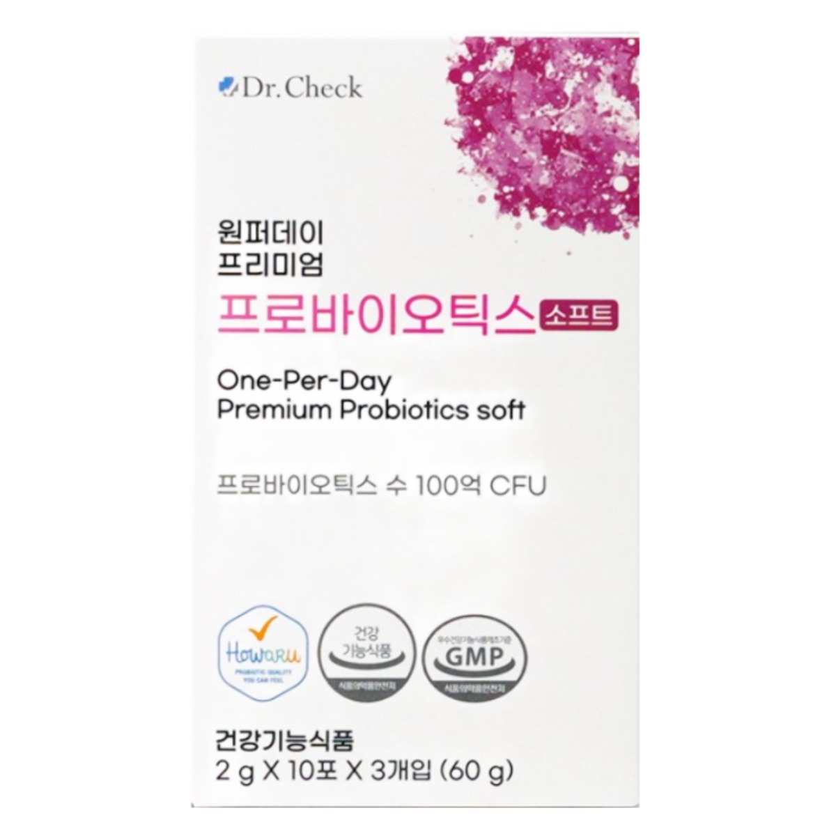 닥터체크 원퍼데이 프리미엄 프로바이오틱스 소프트, 60개, 2g 69,120원