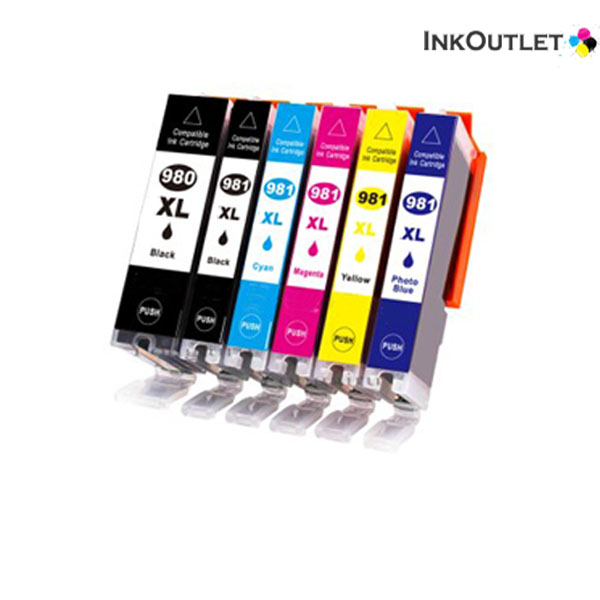 캐논 PGI-980 XL CLI-981 XL 5색 / 6색 세트 대용량 비정품잉크 TS6290 TS6391 TS8190 TS8195 TS8290 TS8295 PGI980 호환 20,500원