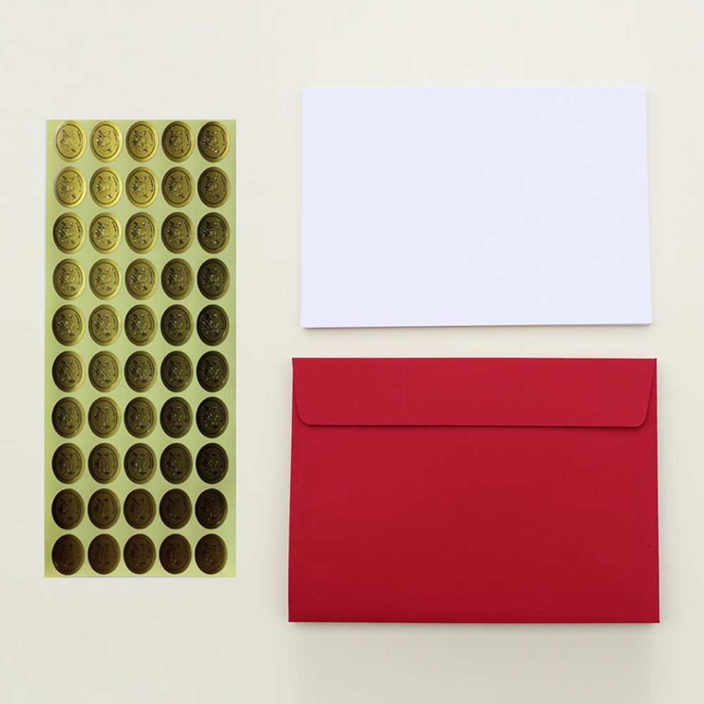 페이퍼포레스트 성탄절 크리스마스 메세지카드 로즈골드 세트 엽서 레드 빨간봉투 감사 축하 48,000원