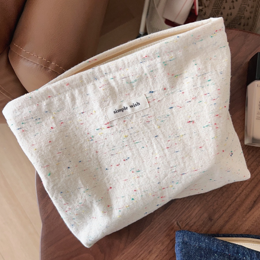 YUYIMI 데님 캔버스 빅사이즈 화장품파우치 13,800원