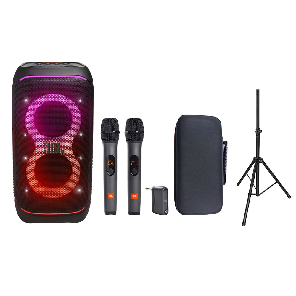 JBL PARTYBOX STAGE 320 파티박스320 + AS3 + 마이크 파우치 +스피커 스탠드 4종셋트 874,000원