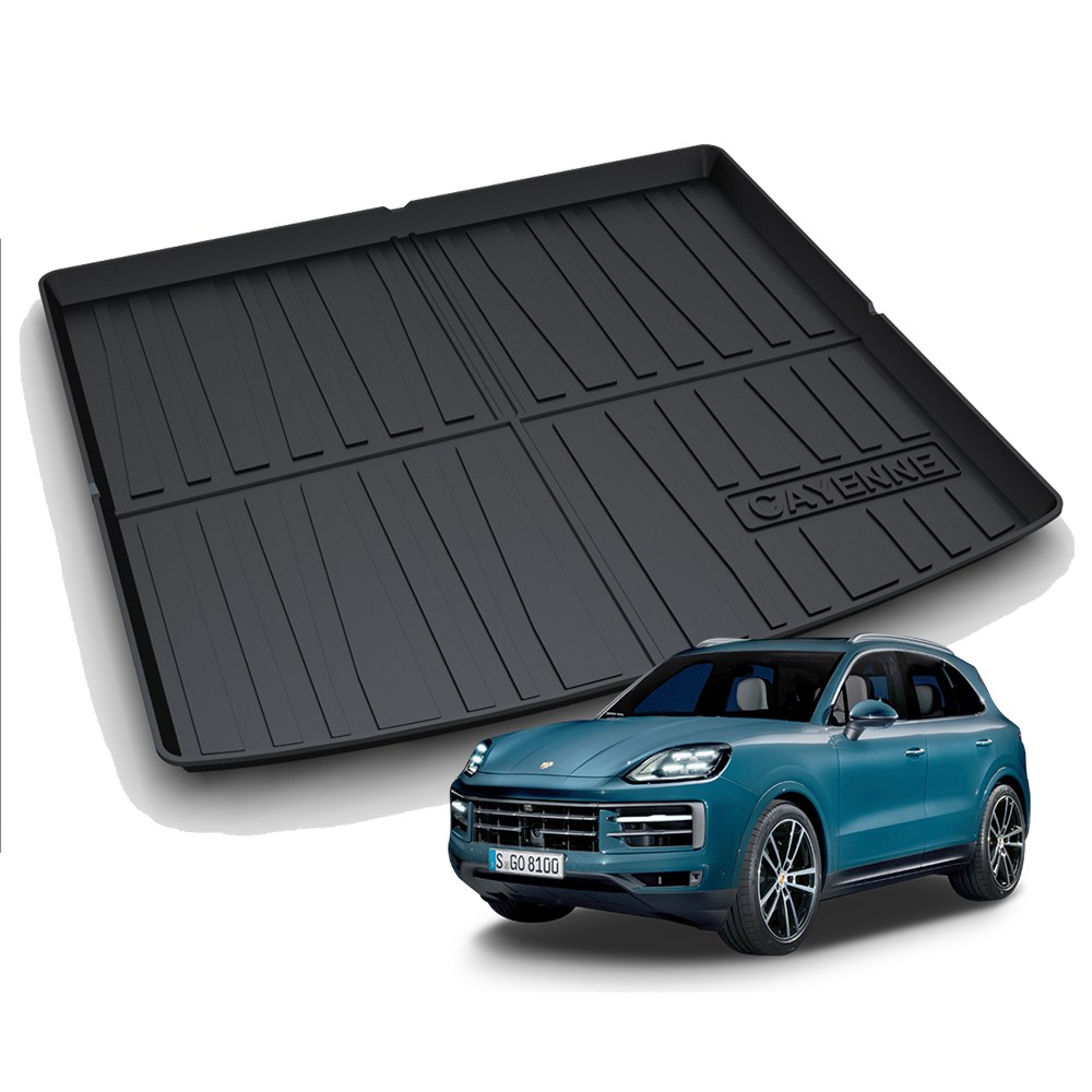 리얼핏 포르쉐 카이엔 3세대 논슬립 3D 트렁크매트 [호환], 카본블랙, 포르쉐 카이엔 3세대 55,000원