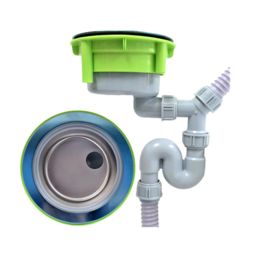 싱크대 대형 엔지 클린 스텐 배수구세트 오버플로우 올스텐거름망 스텐커버 배수통교체코트랩, 1세트 39,000원