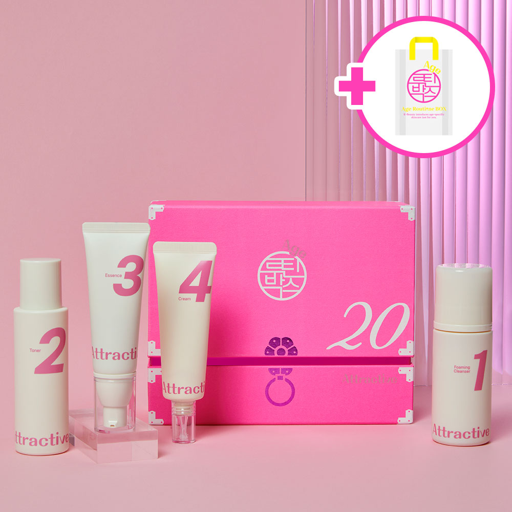 셀뮬러 화장품 기초 4종 트래블 세트 에이지 루틴박스 20대 키트 어트랙티브, 1세트 100,000원