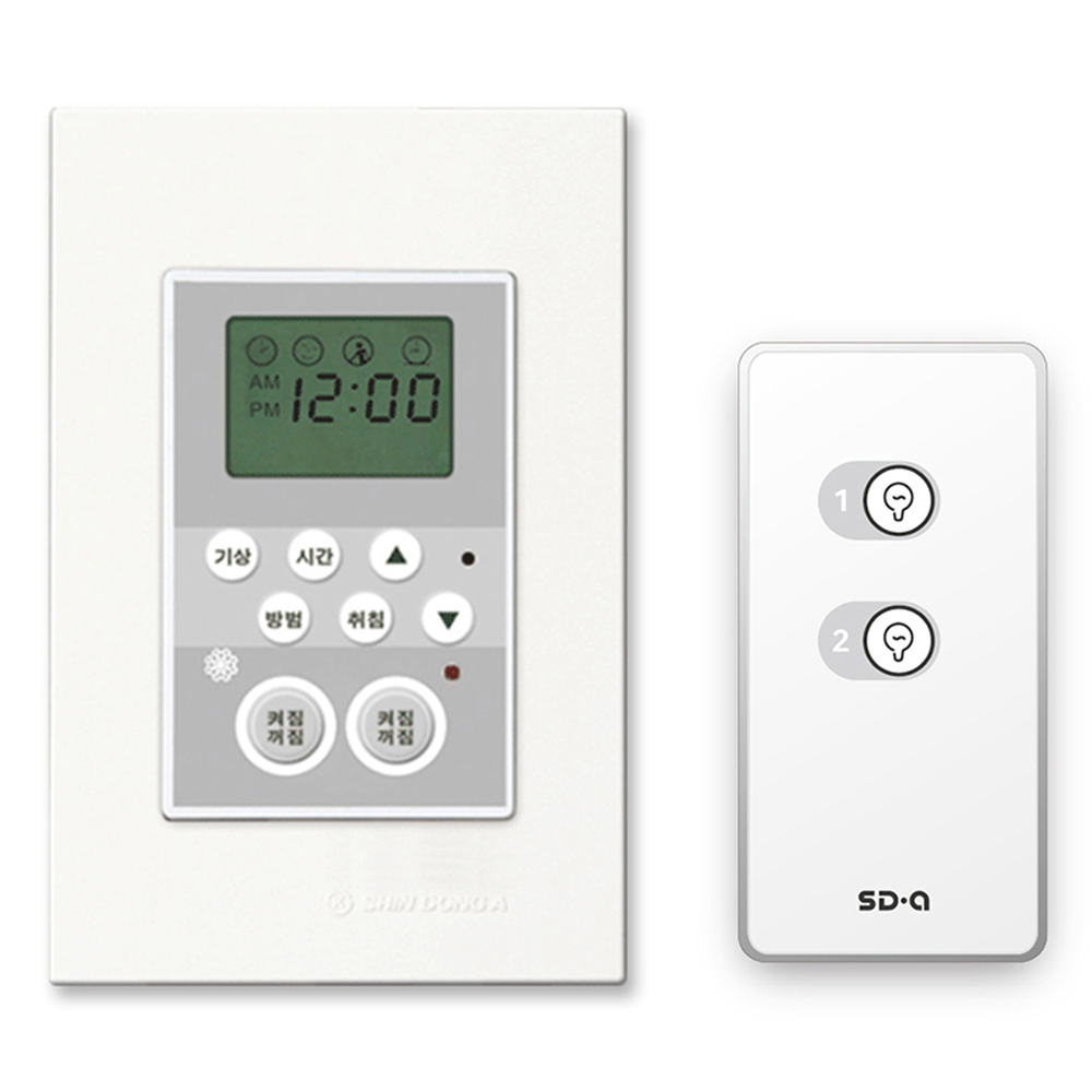 신동아이에스 리치 타임키퍼 2회로 리모컨 스위치 알람 44,180원