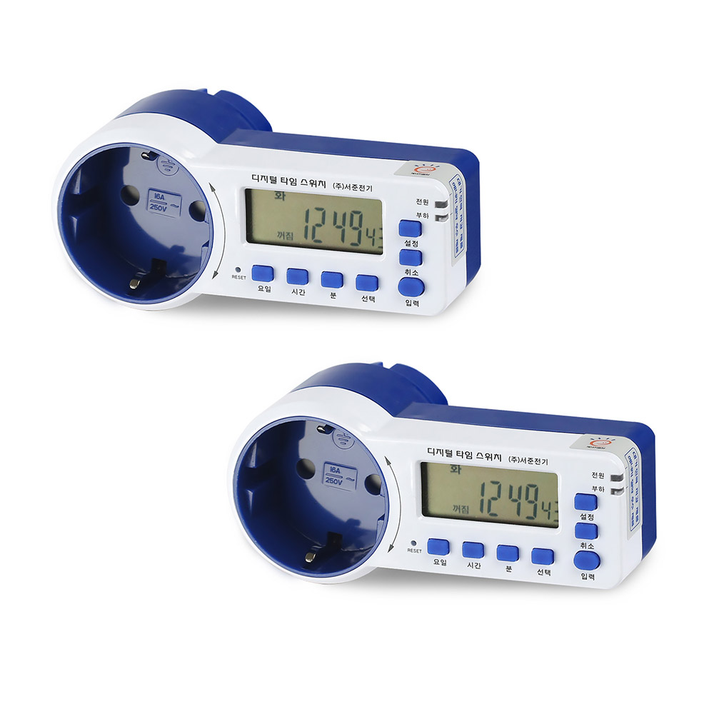 서준전기 무소음 디지털 타임스위치 콘센트 1구 SJD-CR16H, 2개 44,650원
