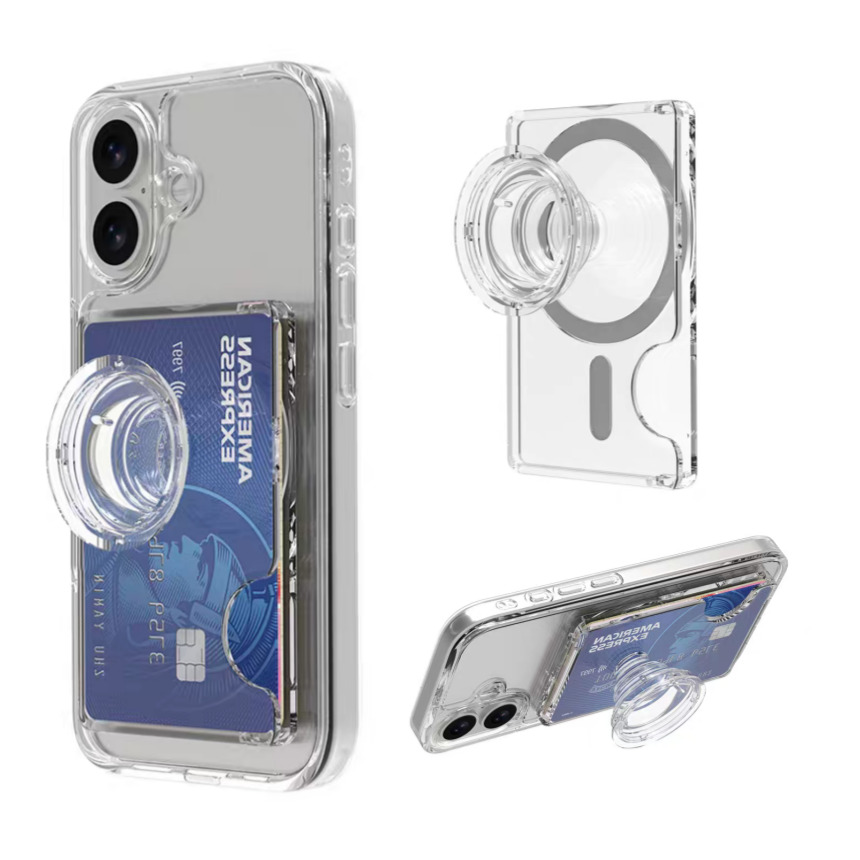 미블룸 맥세이프 카드지갑 그립 톡홀더 스마트톡, 1개, 투명 7,900원