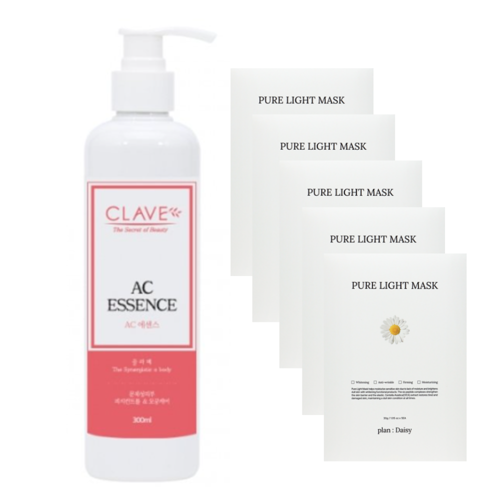 끌라베 AC 에센스 300ml 지성 문제성피부 + 플랜데이지 마스크팩 5장, 1개, 300ml 32,400원