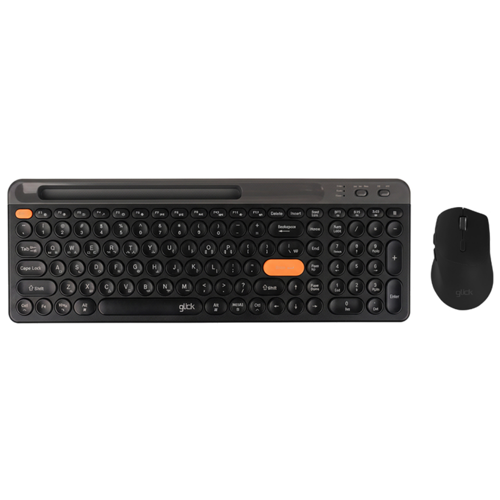 지클릭커 무선 블루투스 겸용 무소음 키보드 마우스 세트 태블릿 스마트폰 거치, 일반형, 에스프레소블랙, WMK930 39,800원