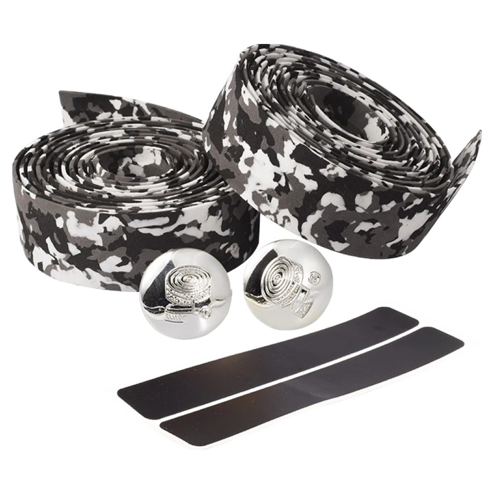 휘경일 자전거 카본 미끄럼방지 핸들 바 테이프, 블랙화이트 위장, 1개 7,600원