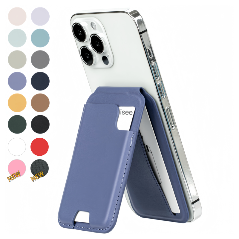 아이시(isee) 맥세이프 강력자석 각도조절 스탠드 카드지갑 (카드4장 수납), 위스테리아, 1개 20,000원