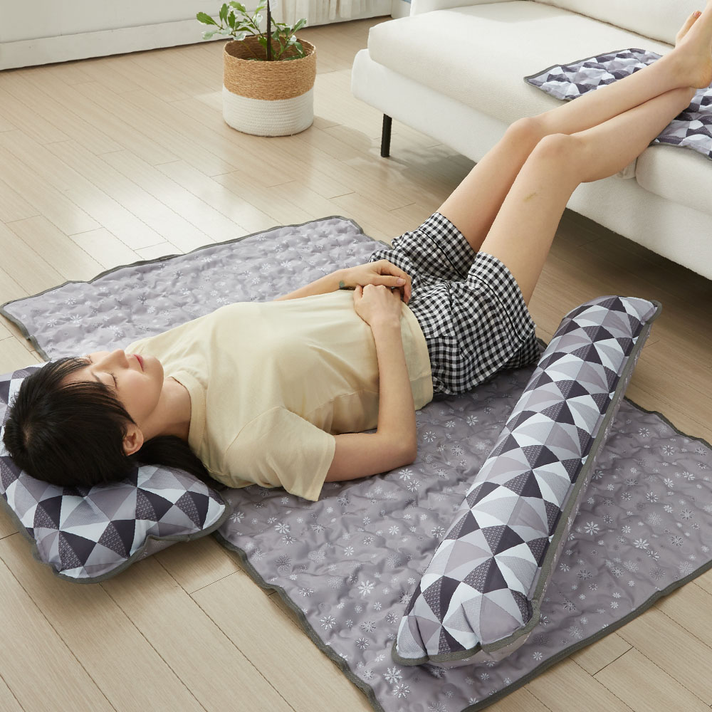 꼼띠아 국산 아이스 냉 쿨매트 + 베개 2개 39,500원