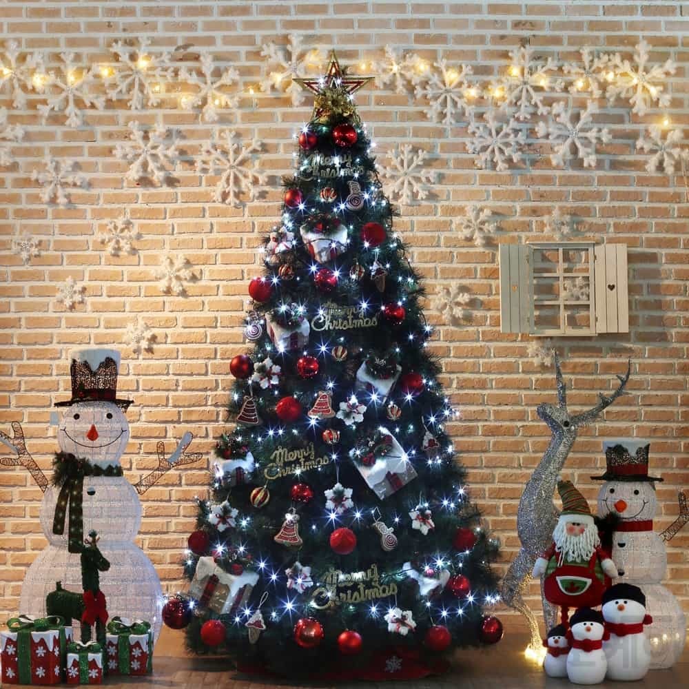 Itsok 300cm 크리스마스 선물 솔잎나무 AB 풀세트 B전구 교회트리 887,400원