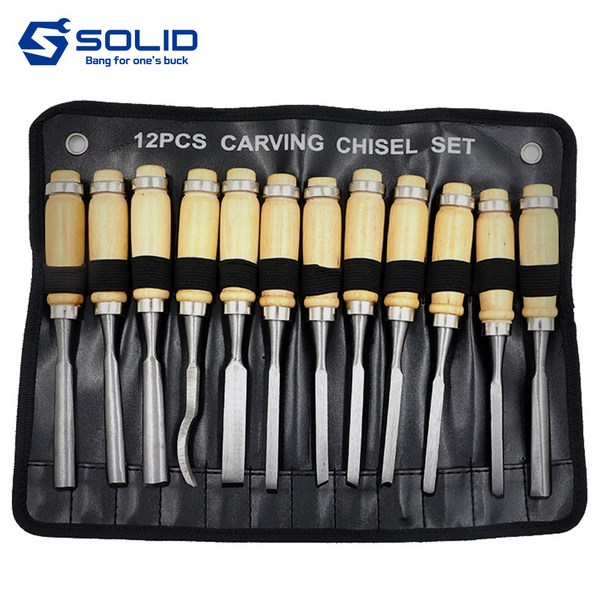 솔리드 목공용끌 목공끌 12PCS 목공 공구 칼 조각칼 조각도 조각기 목공예 21,000원