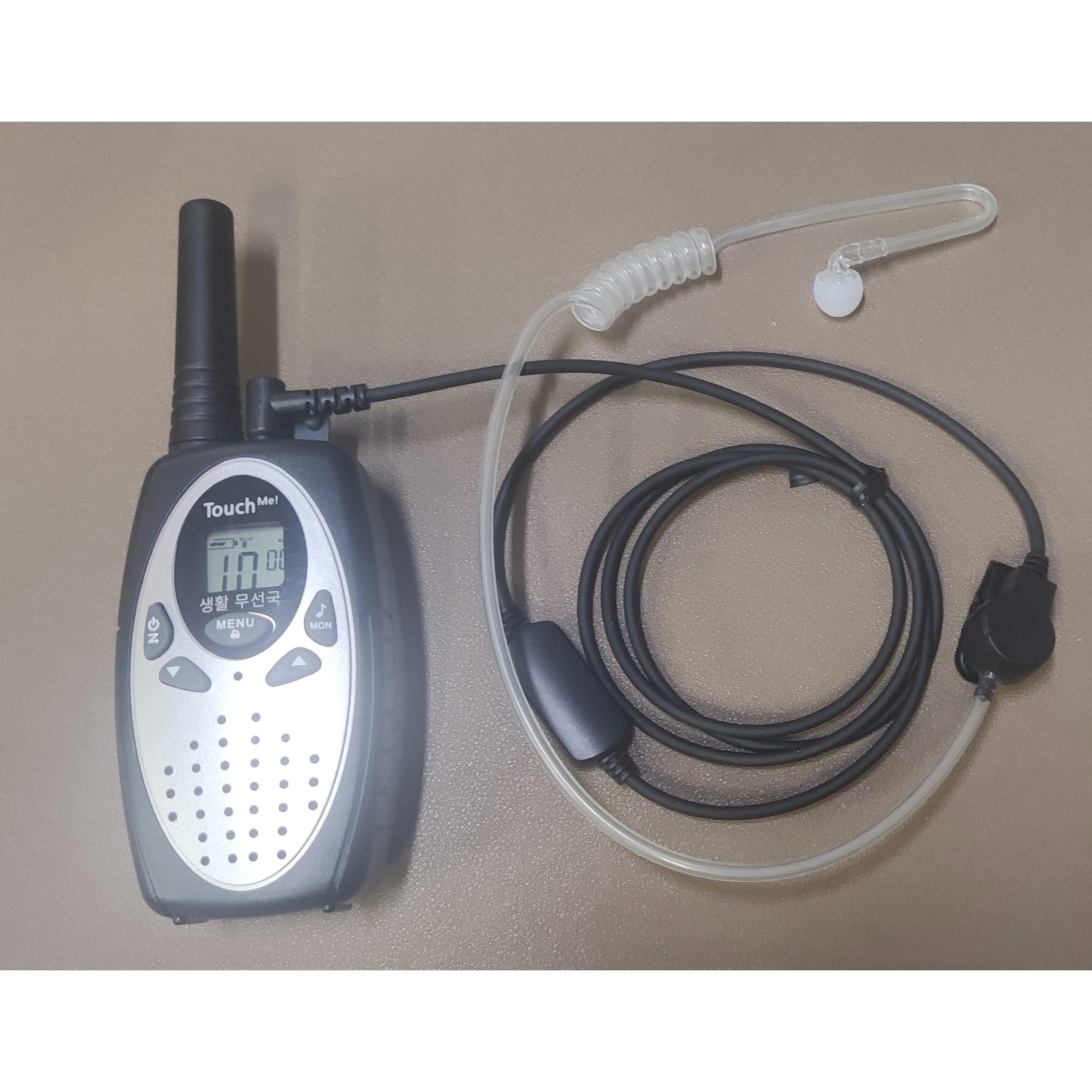 터치미 디지탈 아나로그 생활용 소형 무전기 경호용이어폰, ws400 터치미 무전기 전용 경호 이어폰, 블랙 8,770원