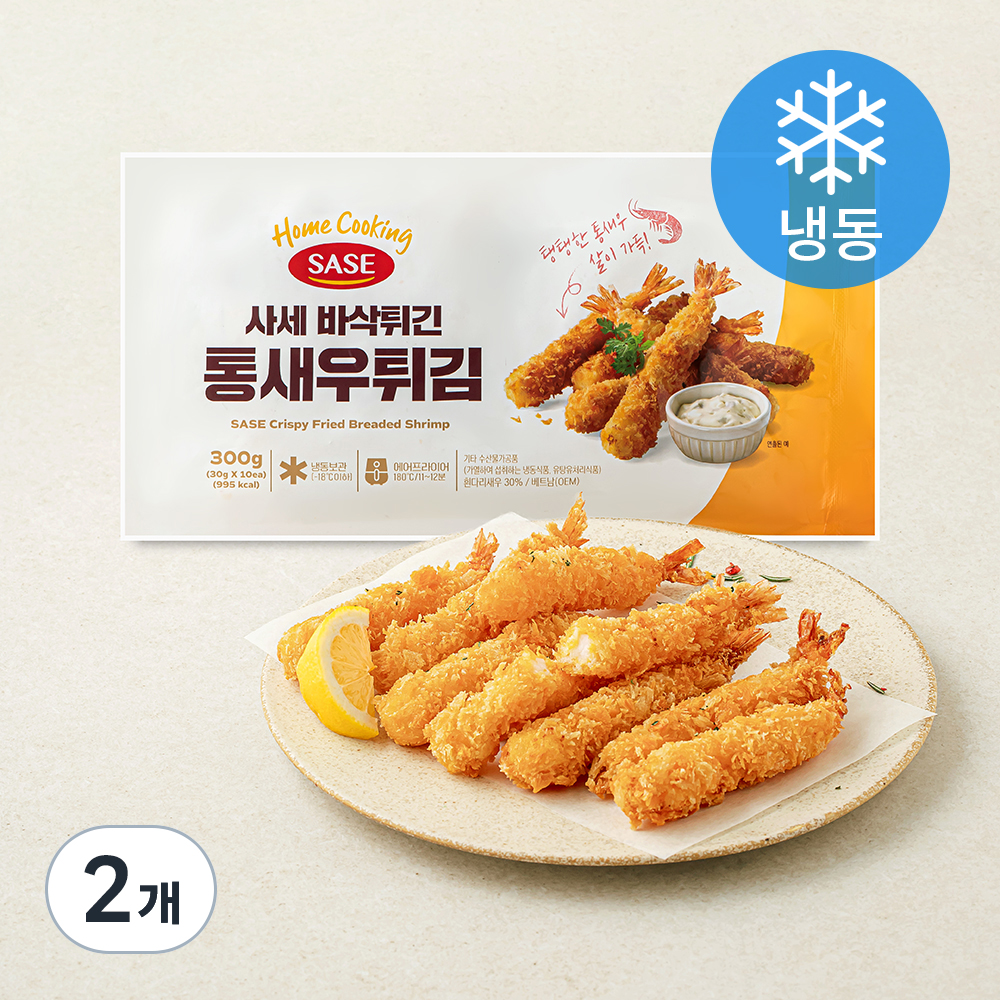 사세 바삭튀긴 통새우 튀김 (냉동), 300g, 2개 11,900원