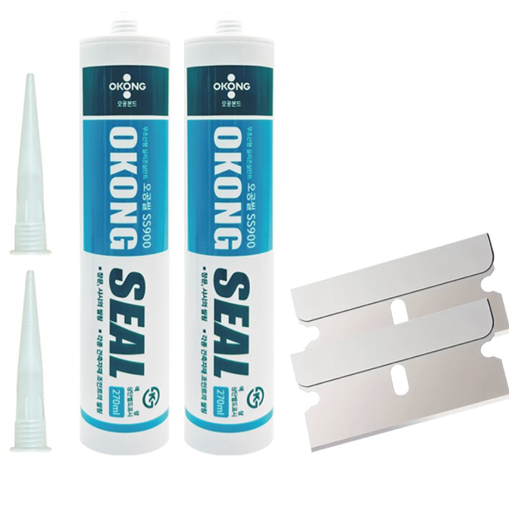 오공 다용도 무초산 실리콘 백색 칼날 세트 8,300원