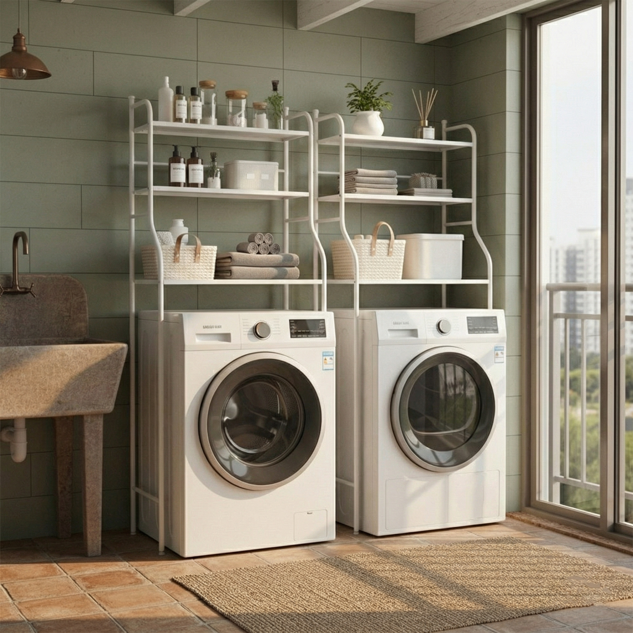 디프 3단 다용도 세탁기 선반 흔들림방지 화이트, 1개, 1개, 화이트 23,900원