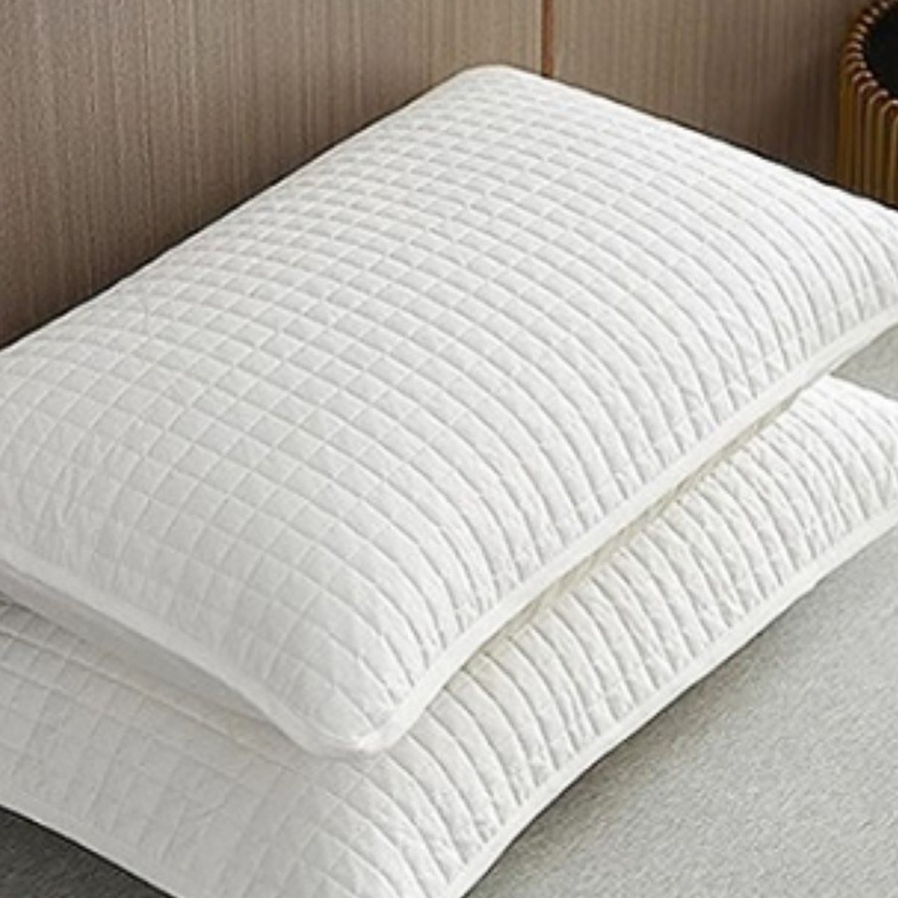 [1+1] 3중 구조 베개커버 퀼팅 통기성 베갯잇 부드러운 촉감의 위생 커버 48x74cm 9,800원