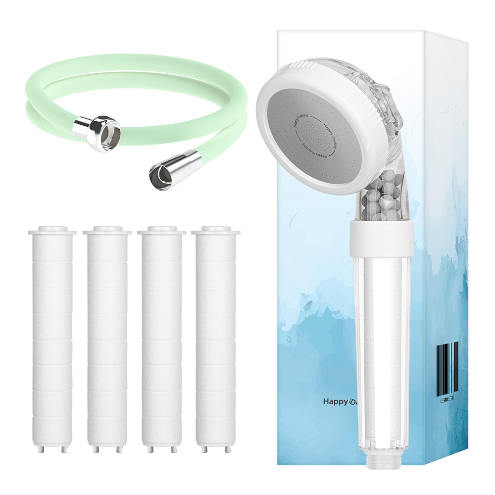 해피달링 3WAY 필터 샤워기 + 필터 4개 + 코튼캔디 샤워호스 2m 세트, 1세트, 애플민트 13,900원
