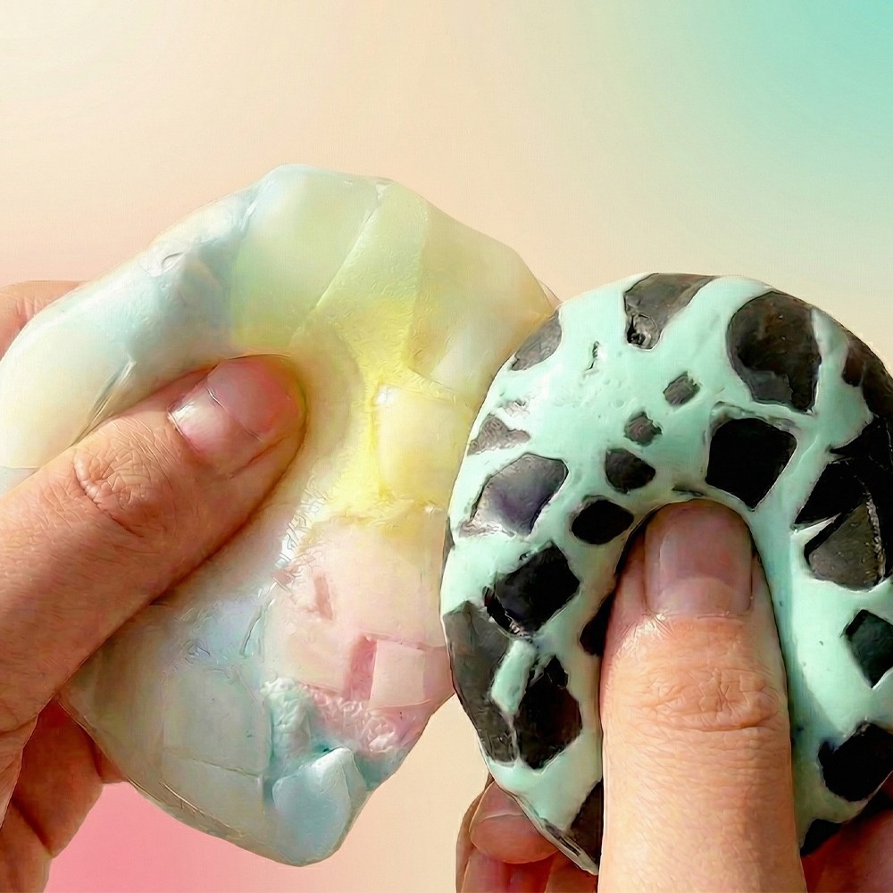 율샵 왁뿌볼 왁스 뿌시기 스트레스볼 말랑이, 두쫀뿌1개+레인보우뿌2개, 1세트 18,000원