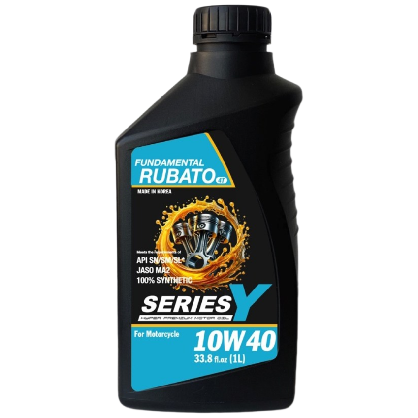 시리즈Y 루바토 오토바이 엔진오일 10W40 100% 합성유 교환주기 소음 연비 변화, 1개, 시리즈Y루바토 17,900원