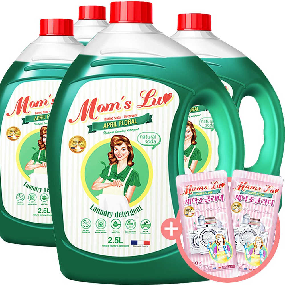 맘스럽 액상세제 플로럴향 본품, 2.5L, 4개 7,500원
